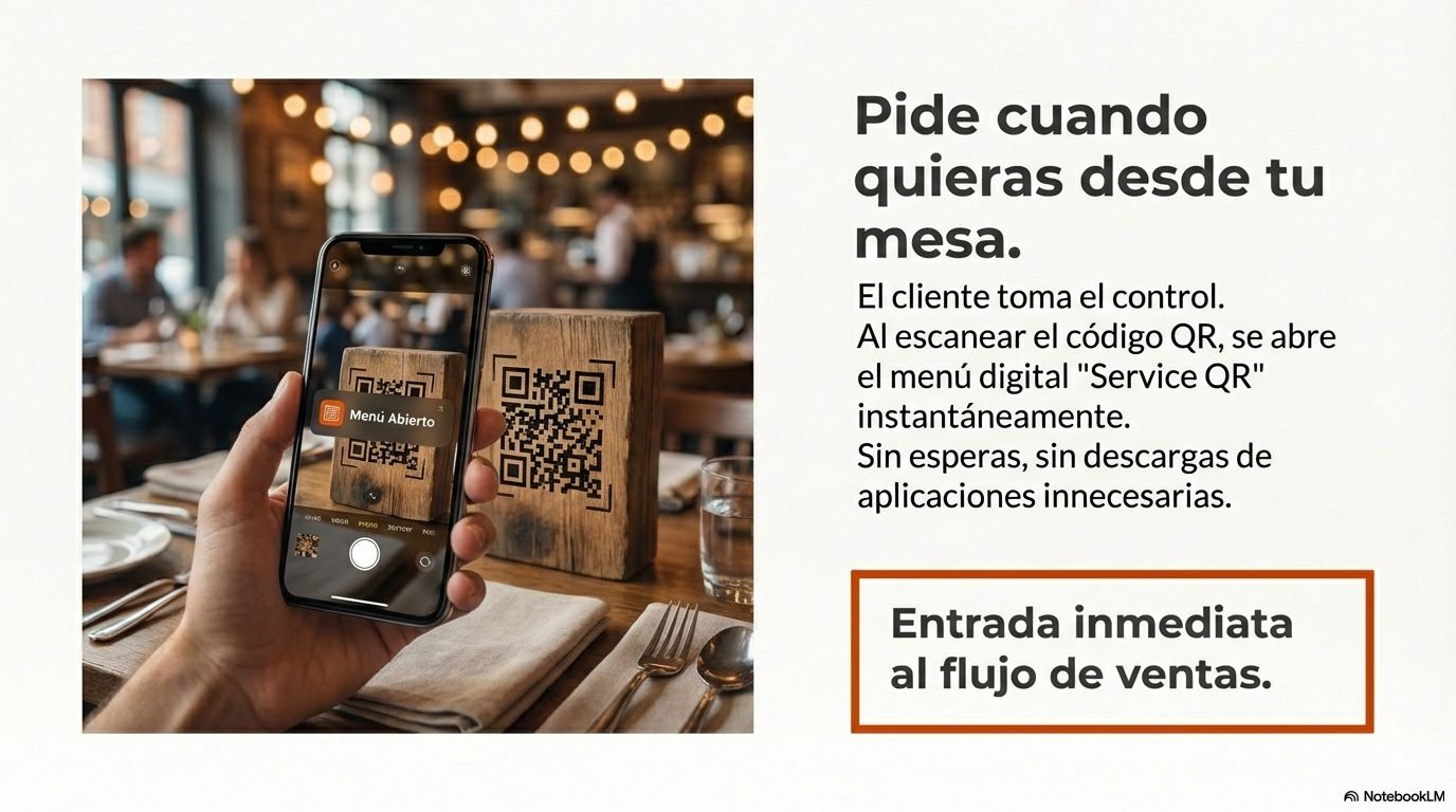 Pantalla de pedido en el móvil