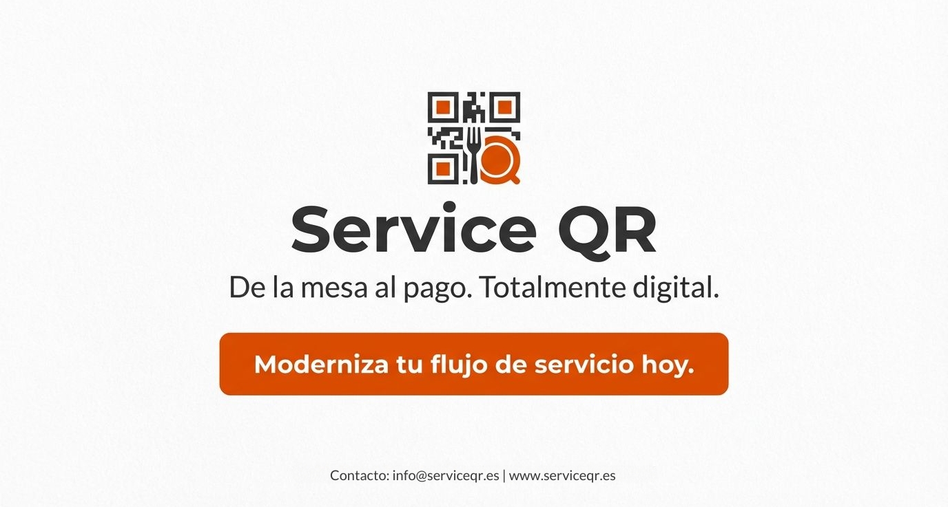 Restaurante con flujo digital Service QR